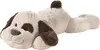 A plush toy dog lying down on a white background. Anteprima dell’immagine prodotto