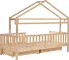 Kinderbett mit Lattenrost, Schubladen und Regal, 90x200 cm, Produktbild-Vorschau 5