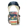 Laura Vita Damen Sandalette Leder Blüte Blockabsatz Produktbild-Vorschau 6