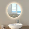 EMKE LED Badezimmerspiegel Badspiegel mit Beleuchtung Rund Produktbild-Vorschau 1