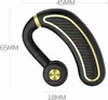 A black and gold Bluetooth earbud with dimensions indicated. Produktbild-Vorschau