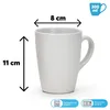 Tasses à café, set de 4 tasses en faïence unie matte Voir les images du produit 2