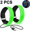 Led Armband Aufladbar, 2 STK Leuchtarmband USB Produktbild-Vorschau 1