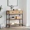 vidaXL Table console chêne Sonoma 72,5x25x75 cm bois Voir les images du produit 1