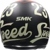 SMK RETRO JET SPEED TT Jethelm matt rot-schwarz XS Produktbild-Vorschau 4