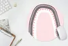 MuchoWow® Mauspad Mousepad Regenbogen - Minimalismus - Rosa Produktbild-Vorschau 5