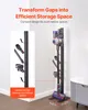 A vacuum cleaner stand with accessories displayed in a room. Produktbild-Vorschau