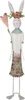 Clayre & Eef Dekorationsfigur Kaninchen 88 cm Weiß Rosa Produktbild-Vorschau 1