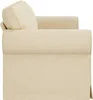 vidaXL Sofa Creme 215 x 82 x 80 cm Stoff Produktbild-Vorschau 5