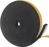 A roll of black foam sealing tape with a yellow adhesive backing, shown coiled and with the end unrolled. Produktbild-Vorschau