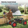 Siège de jardin sur larges roues Charge 150kg max. Chariot Voir les images du produit 3