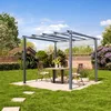 PRIMEYARD Pergola 3x3 m zadaszenie tarasu z szarym Podgląd zdjęcia produktu 4