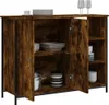 vidaXL Příborník kouřový dub 100x33x75 cm odvozený výrobek Náhled obrázku produktu 4