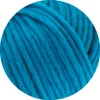 A close-up view of a ball of thick, turquoise-blue yarn. Produktbild-Vorschau