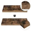 Two images of a wooden shelf, with the second image showing a zoomed-in view of the layered edge. Náhled obrázku produktu