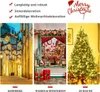 Collage showing Christmas decorations in different settings: a street, a shop window, and a decorated Christmas tree at home. Produktbild-Vorschau