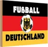 vianmo Holzschild 12x18 cm Fußball Deutschland Sport Hobby Produktbild-Vorschau 1
