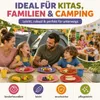 Melamin Teller Set 6er farbenfroh für Alltag & Outdoor Produktbild-Vorschau 8