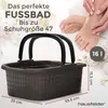 Fußwanne mit Henkeln, 16l. rechteckig, Anthrazit Produktbild-Vorschau 2