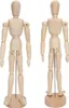 Wooden Human Figure Model Toy Movable Limbs Puppet Art Podgląd zdjęcia produktu 1