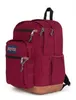 A maroon Jansport backpack with brown accents and black straps, shown against a white background. Anteprima dell’immagine prodotto