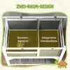 Casa para tortugas PawHut, hecha de madera, con recinto Vista previa de la imagen del producto 4