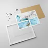 Gerahmtes Poster - Weißer Rahmen - Marmor Modern Blau - Produktbild-Vorschau 4