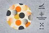 MuchoWow® Mauspad Mousepad Tupfen - Design - Retro - Orange Produktbild-Vorschau 3