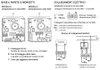 Diagrams showing electrical connections and mounting instructions for a thermostat. Náhled obrázku produktu