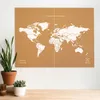 Miss Wood Weltkarte Woody Map Natural Cork XXL white Produktbild-Vorschau 2