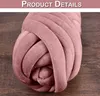 500g DIY Samt Weiche Strickgarn Handstrickgarn Roving Produktbild-Vorschau 2