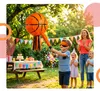Pinata da basket Relaxdays, con bastone e maschera, pinata Anteprima dell’immagine prodotto 3