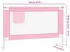 vidaXL Chránič postele pro batolata růžový 120x25 cm Látka Náhled obrázku produktu 8