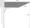 sweeek - Vordach 4m für Pergola Palace Aluminium und Produktbild-Vorschau 5