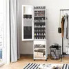 LZQ skříňka na šperky 5 v 1 se zrcadlem po celé délce, LED Náhled obrázku produktu 9