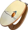 A toilet seat with a kingfisher bird design. Podgląd zdjęcia produktu
