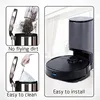 Collage showing features of a robot vacuum cleaner and its dustbin. Náhled obrázku produktu