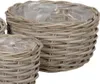 Pflanzkorb BRIGHTON grau braun D34cm Rattankorb Kooboo Produktbild-Vorschau 1