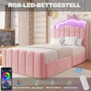 Flieks Polsterbett 90x200cm mit Ladefunktion, Kinderbett Produktbild-Vorschau 6