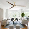 Parrot Uncle Ventilateur Plafonnier 122cm, Or et Bois, Voir les images du produit 2
