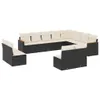 The Living Store 12-tlg. Garten-Sofagarnitur mit Kissen Produktbild-Vorschau 3
