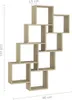 vidaXL Étagère cubique Chêne Sonoma 90x15x119 cm Matériau Voir les images du produit 7