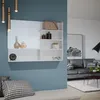 Spiegelregal Vicco  Weiß Hochglanz 89.8 x 65 cm mit offenen Produktbild-Vorschau 4