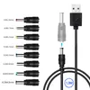 8 in 1 Universal USB Stromkabel zu DC 5,5 * 2,1mm 6,4*4,4mm Produktbild-Vorschau 1
