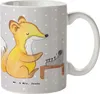 Mr. & Mrs. Panda Keramiktasse Online Redakteur Herz - Grau Produktbild-Vorschau 1