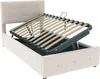 OKWISH Lit Coffre Simple Capitonné 90x200 cm avec Coffre Voir les images du produit 6