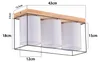 ZMH Deckenlampe Wohnzimmer Deckenleuchte Holz 3 Flammig E14 Produktbild-Vorschau 7