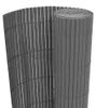 vidaXL Obojstranný záhradný plot z PVC 90 x 300 cm sivý Náhľad obrázku produktu 6