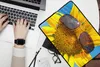 MuchoWow® Laptop Hülle 14 ZollSonnenblume mit Sonnenbrille Produktbild-Vorschau 2