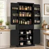 KOMFOTEU Mobile alto da cucina con ripiano regolabile, Anteprima dell’immagine prodotto 7